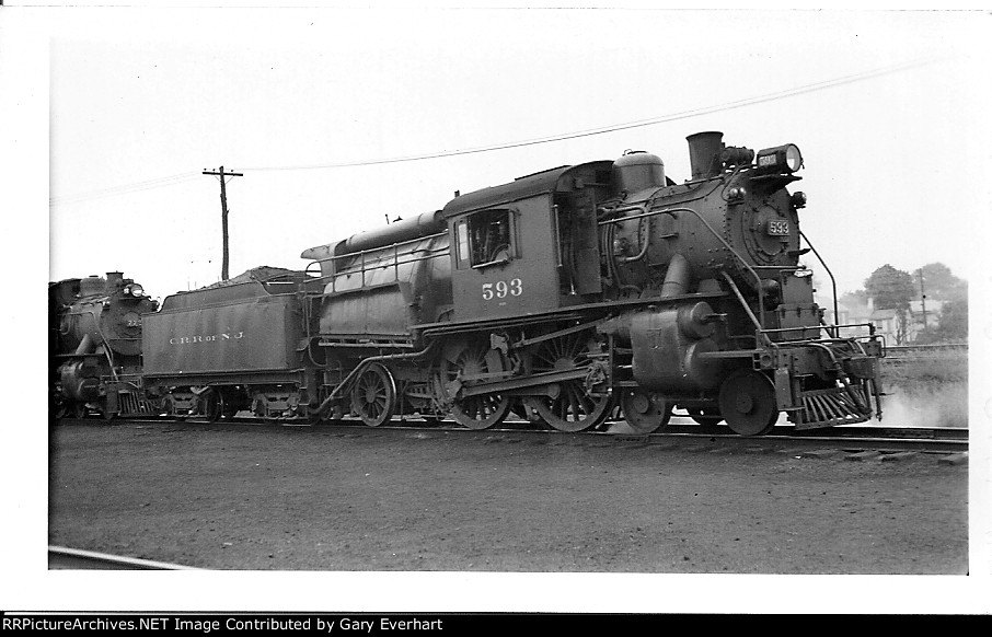 Central Rail Road of New Jersey 4-4-2 #593